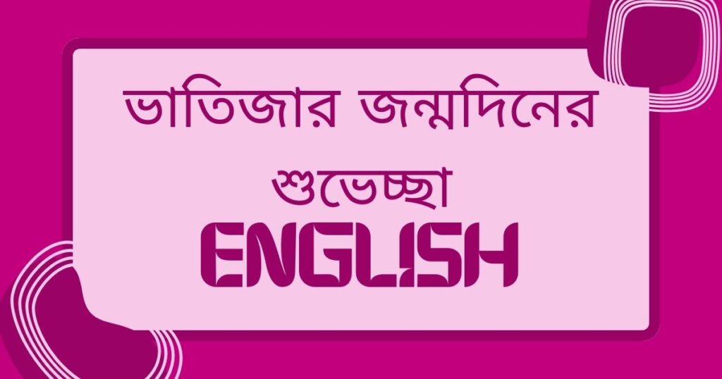 ভাতিজার জন্মদিনের শুভেচ্ছা