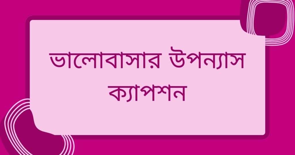 উপন্যাস ক্যাপশন